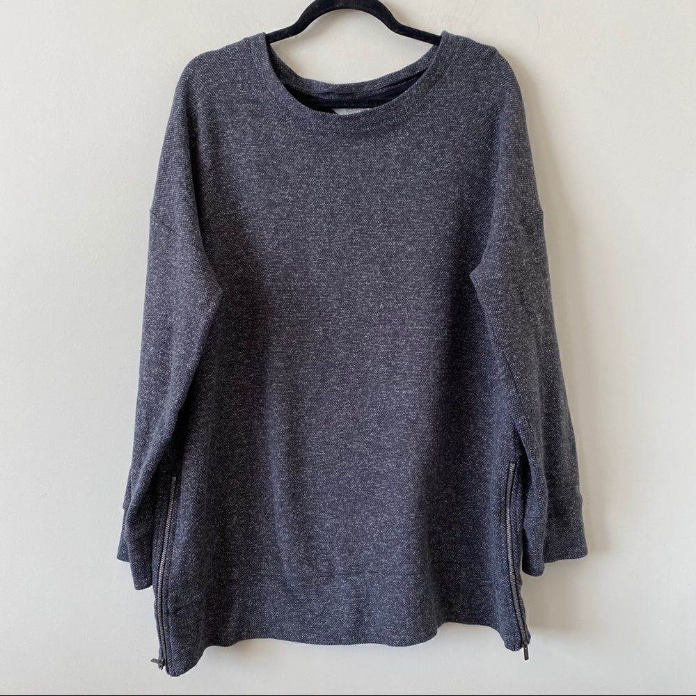 Danskin Dark Grey Double Side Zipper Pullover